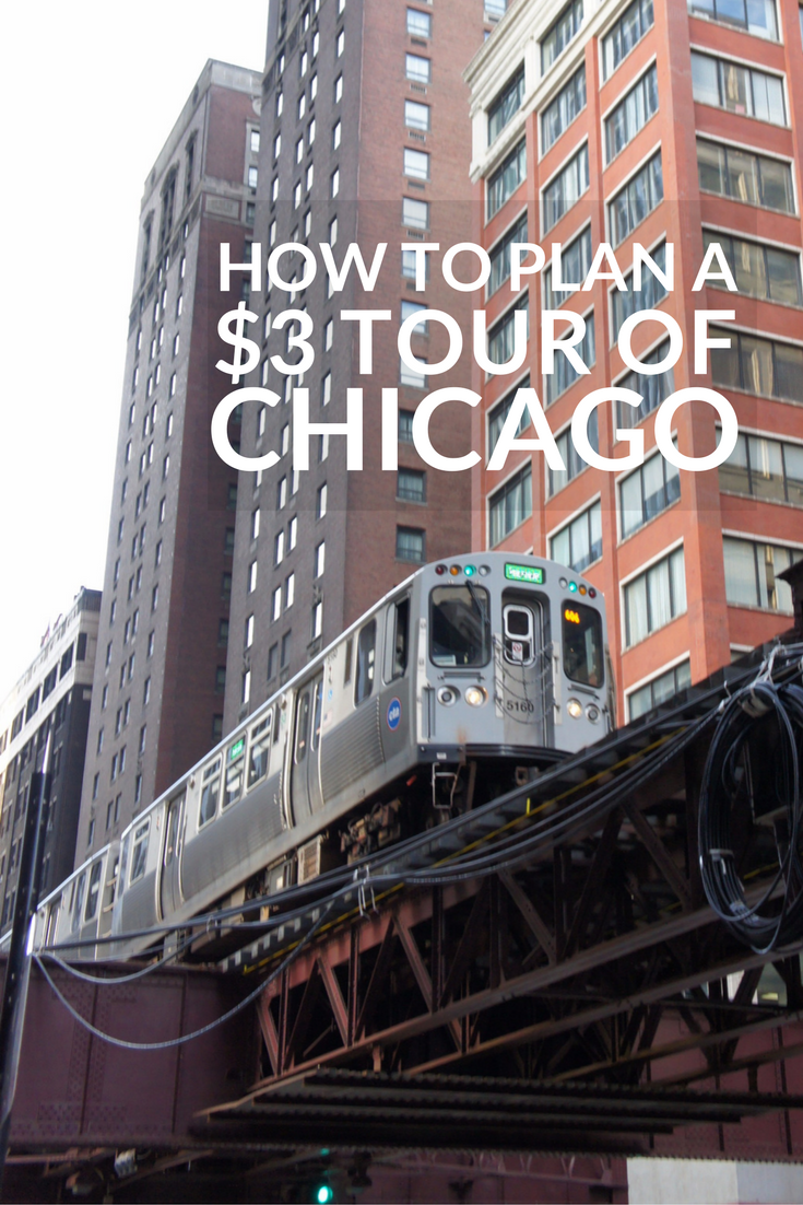 Take a three dollar tour of Chicago by hopping aboard the L to ride Chicago's loop. It's a perfect way to experience the city's sights, sounds (and smells).