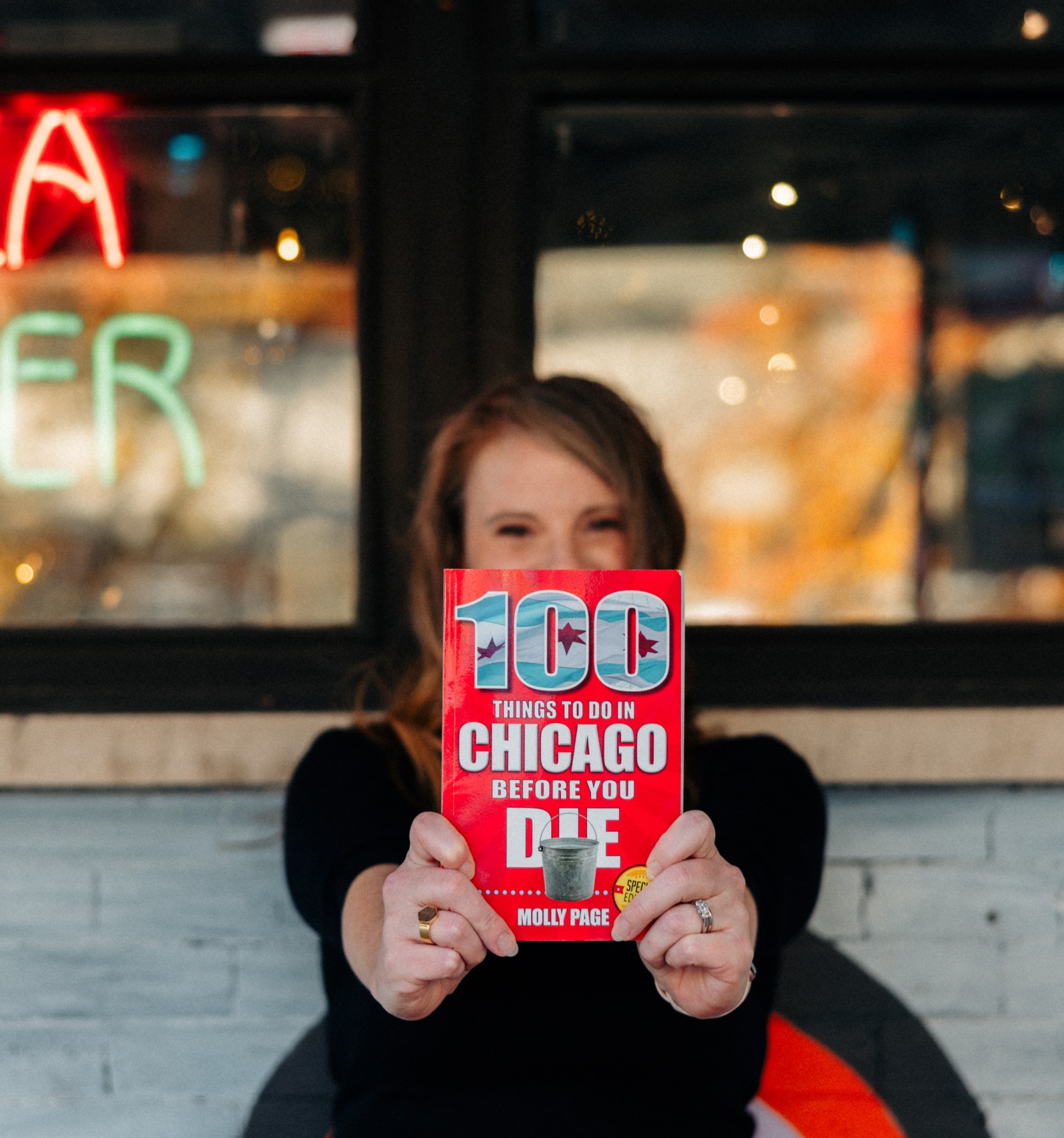 Author Molly Page shares cover of her book 100 Things to Do in Chicago Before you Die